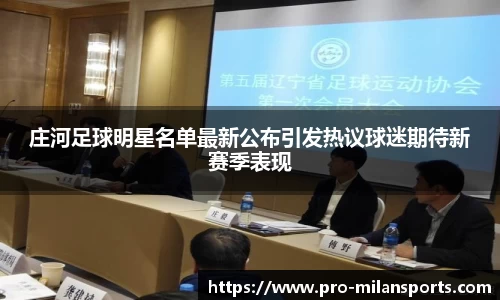 庄河足球明星名单最新公布引发热议球迷期待新赛季表现